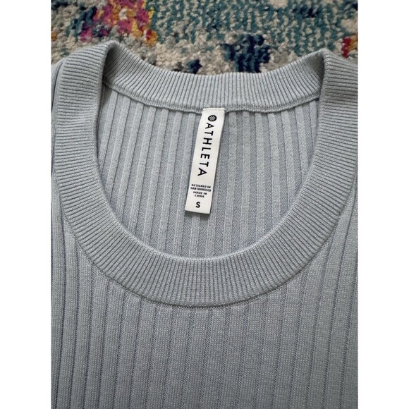 Athleta Lincoln Park Ribbed Knit Pullover Sweater Women’s Size Small - Picture 3 of 8